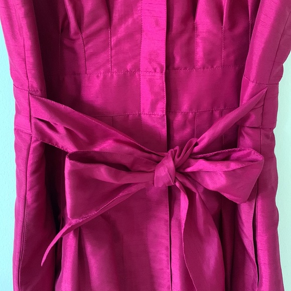 Kasper Metallic Pink Dress with tie waist - Picture 4 of 8